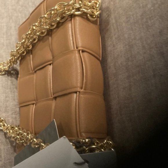 Grey Label Tan Vegan Leather Chain Bag - Picture 2 of 9